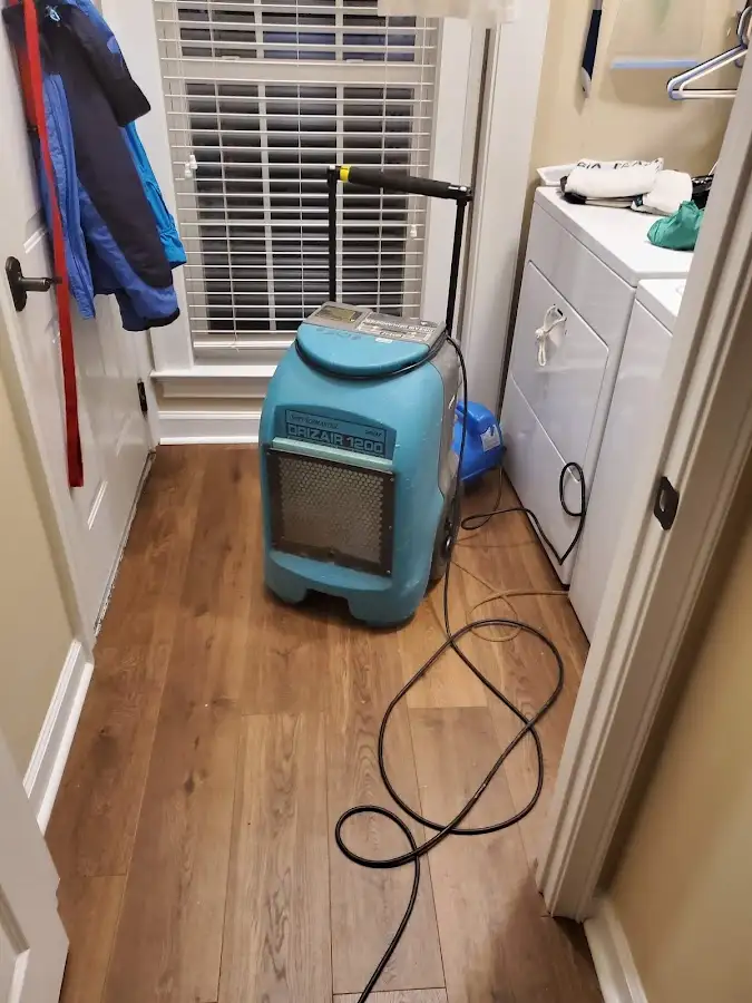 Commercial dehumidifier deployed for Flood Damage Cleanup in Zimmerman